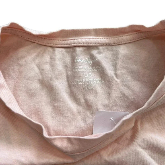 Lord & Taylor Pink T-shirt L - Picture 3 of 3